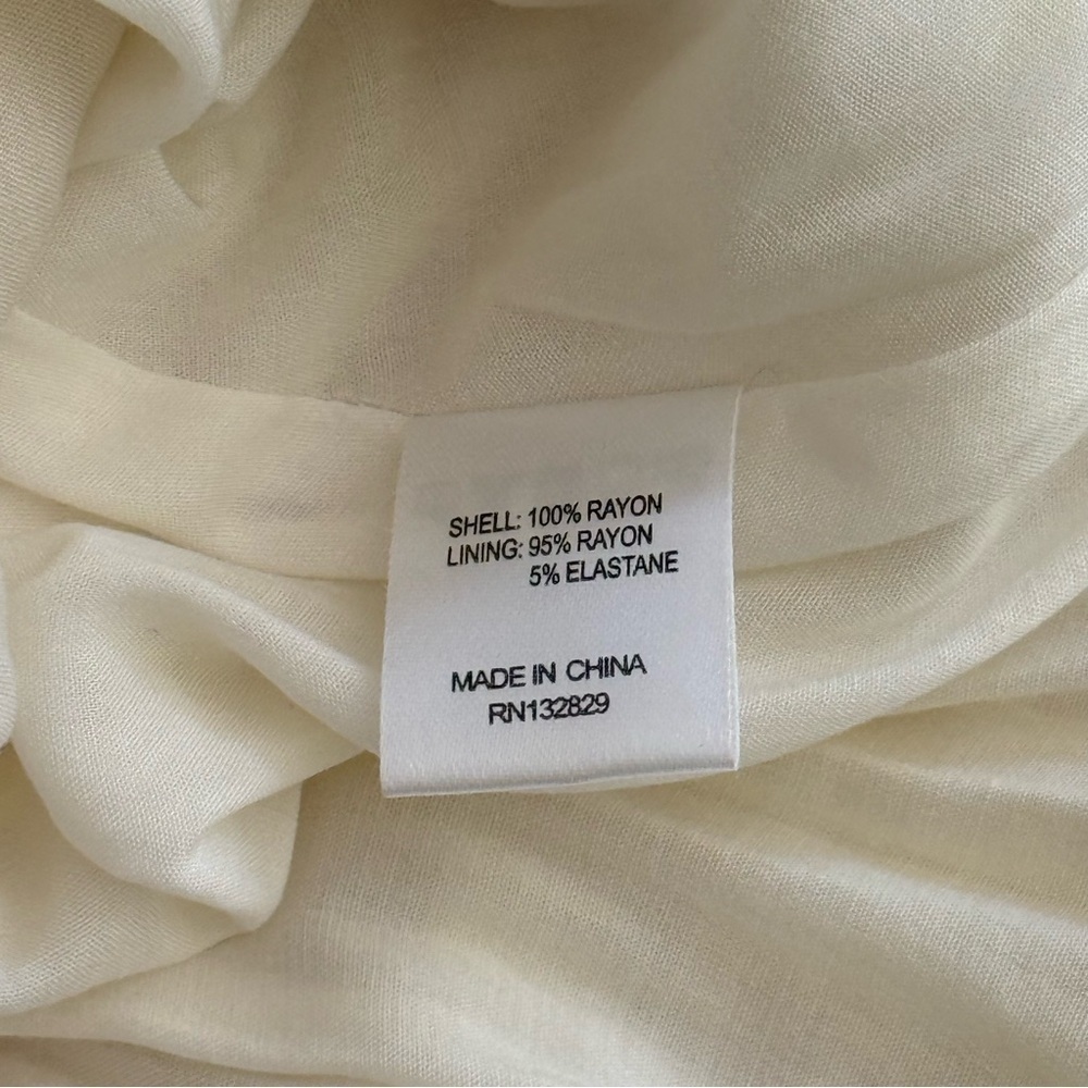 Majorelle baker Yellow Tie-Dye Ruffle Mini Dress Size S backless elastic waist - Picture 10 of 10